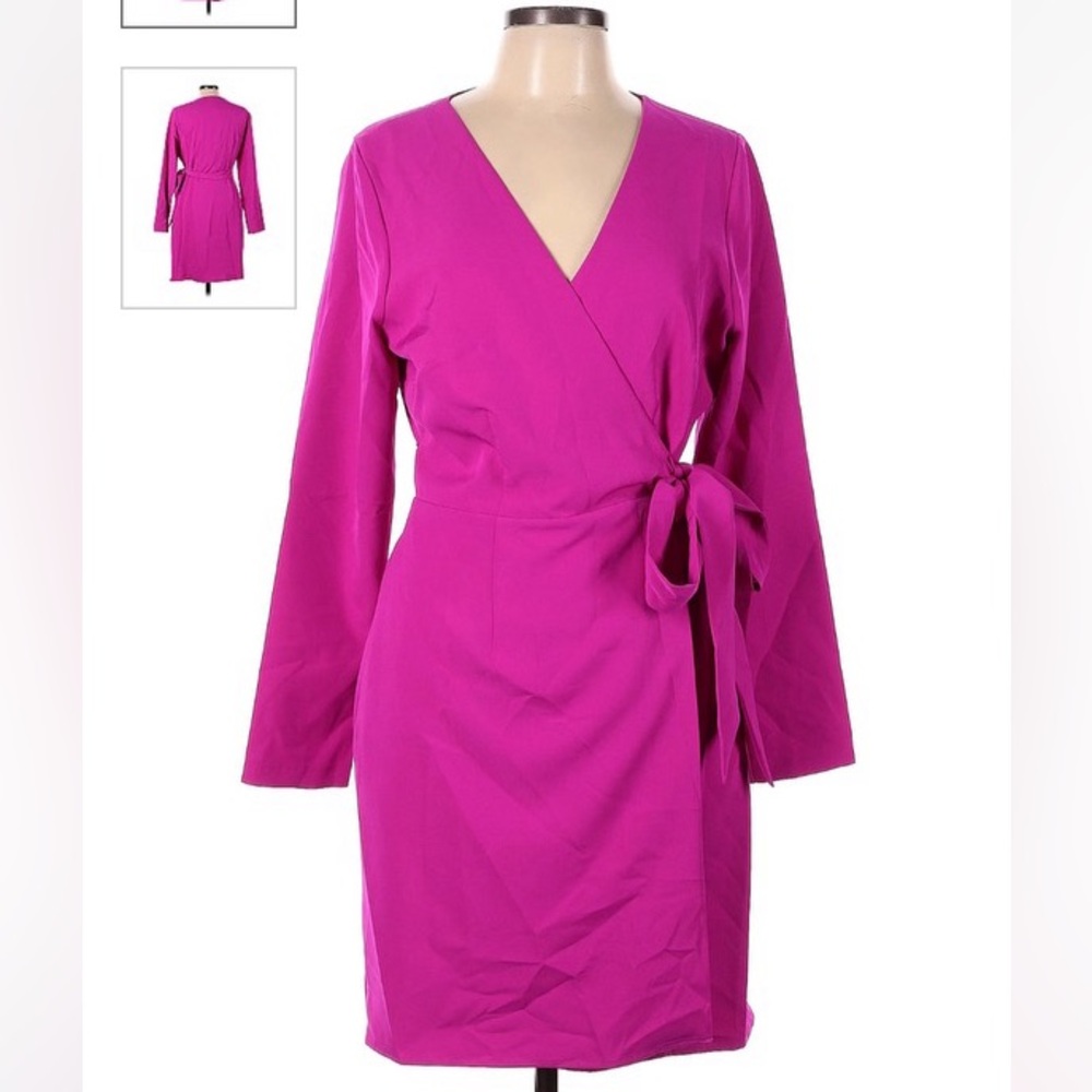 NWT Alex Marie Wrap Dress, orchid  (pink) color size 6.